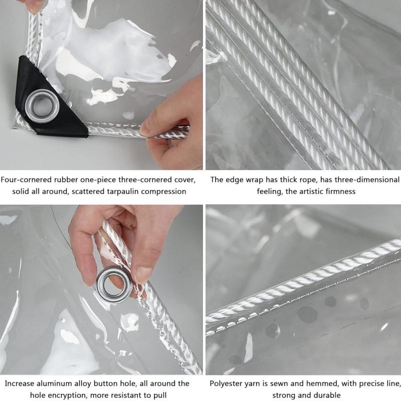 Clear Tarps for Plants Greenhouse, Cars, Patio and Pavilion 