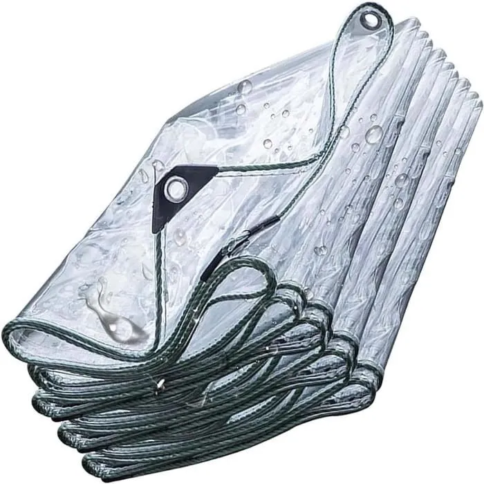 6′ x 8′ Clear Vinyl Tarp Super Heavy Duty 20 Mil Transparent Waterproof PVC Tarpaulin with Brass Grommets 6' x 8' Clear Vinyl Tarp Super Heavy Duty 20 Mil Transparent Waterproof PVC Tarpaulin with Brass Grommets 4