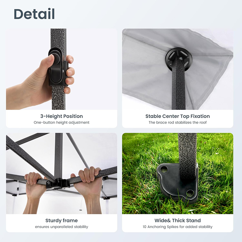 Heavy Duty Pop Up Commercial Canopy Tent 