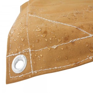 8′ x 10′ Tan Waterproof Heavy Duty Canvas Tarp