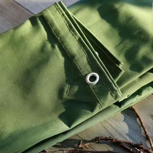 8′ x 10′ Green Polyester Canvas Tarp for multipurpose Green Polyester Canvas Tarp for multipurpose
