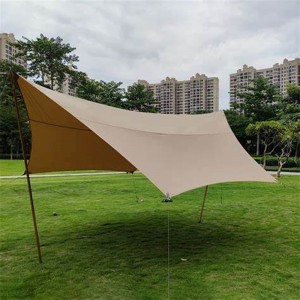 12′ x 20′ Polyester Canvas Tarp for Camping Tent canvas _application