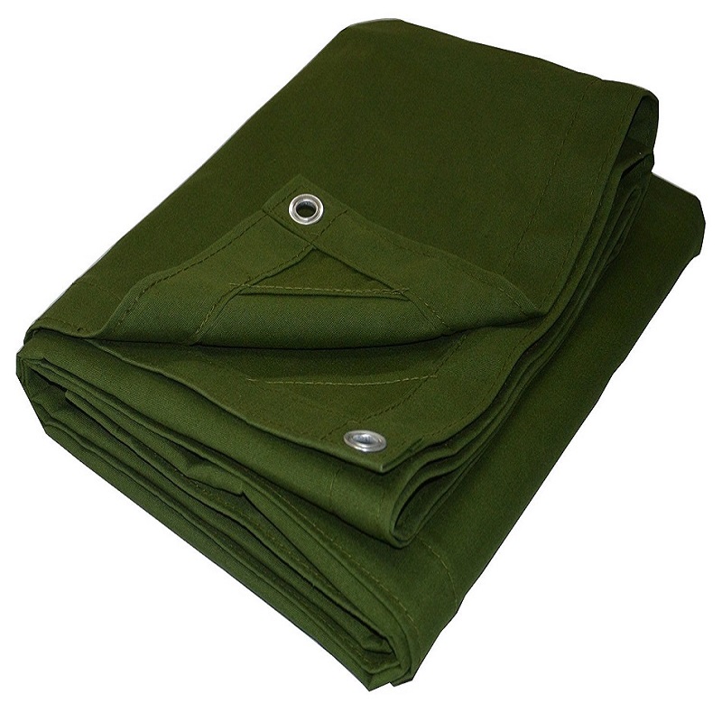  Fire Retardant Waterproof Canvas Tarps Sheet Tarpaulin