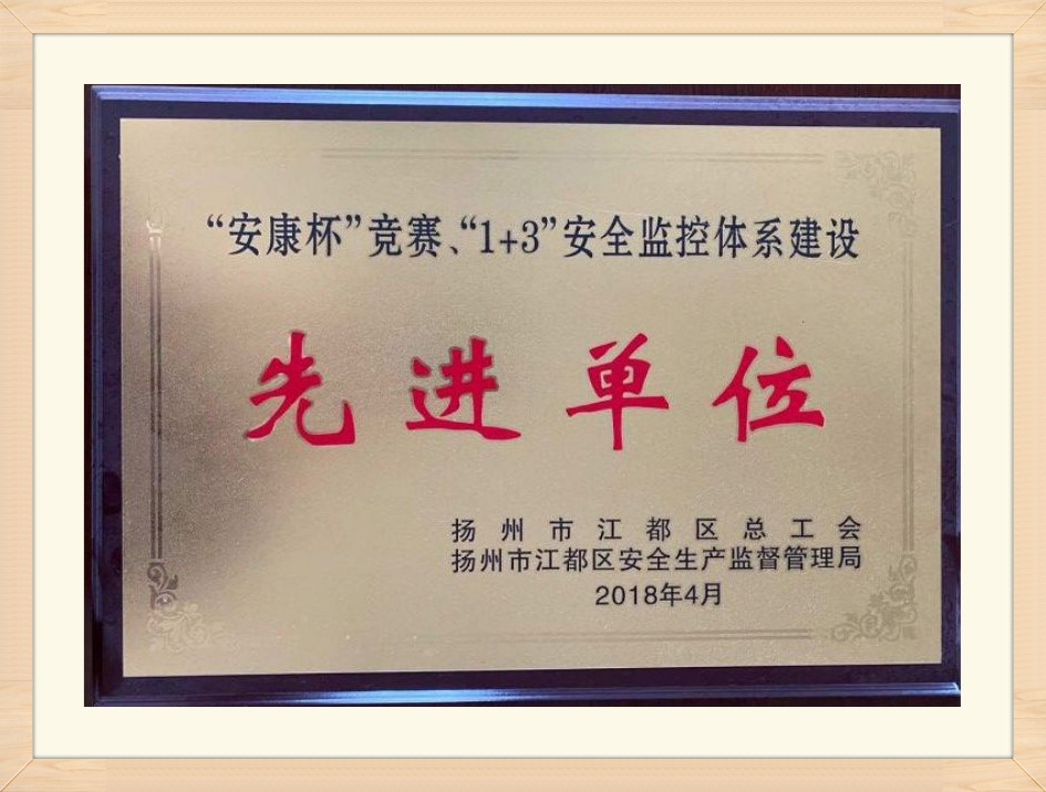 2018 Jiangdu District exemplary organization
