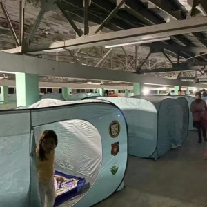 Modular Evacuation Disaster Relief Waterproof Pop up Tent with Mesh Waterproof Pop up Tent with Mesh (4)