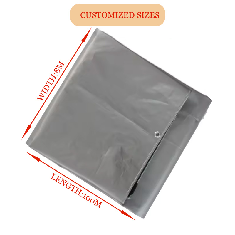 600GSM Heavy Duty PE Coated Hay Tarpaulin for Bales-size picture