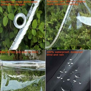 Clear Tarps for Plants Greenhouse, Cars, Patio and Pavilion Clear Tarps for Plants Greenhouse and Cars