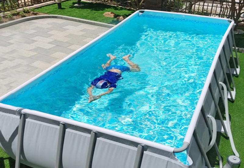 Above Ground Rectangular Metal Frame Swimming Pool Manufacturer-application