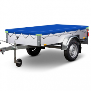 Flat Tarpaulin 208 x 114 x 10 cm Trailer Cover PVC Waterproof and Tear-Resistant