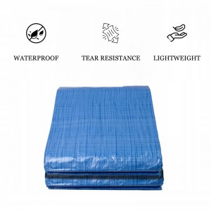 50GSM Universal Reinforced Waterproof Blue Lightweight PE Tarpaulin 50GSM Universal Reinforced Waterproof Blue Lightweight PE Tarpaulin-feature