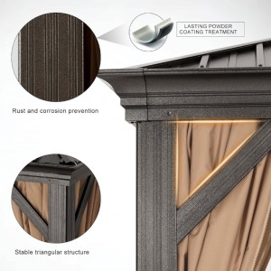 10×12ft Double Roof Hardtop Gazebo Manufacturer 10×12ft Double Roof Hardtop Gazebo Manufacturer-details