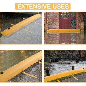 Large 24 ft PVC Reusable Water Flood Barriers for Home, Garage, Door Large 24 ft Reusable Water Flood Barriers  (4)