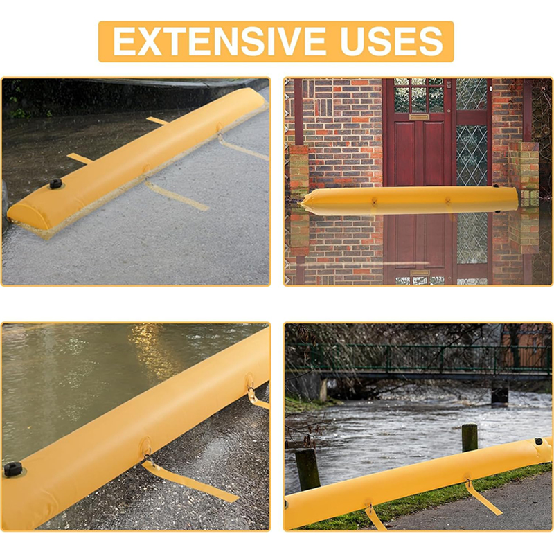 Large 24 ft Reusable Water Flood Barriers  (4)