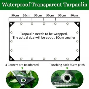 Clear Tarps for Plants Greenhouse, Cars, Patio and Pavilion Clear Tarps for Patio and Pavilion
