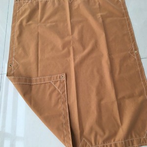 8′ x 10′ Tan Waterproof Heavy Duty Canvas Tarp detailed picture