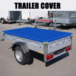 Flat Tarpaulin 208 x 114 x 10 cm Trailer Cover PVC Waterproof and Tear-Resistant Tarpaulin3