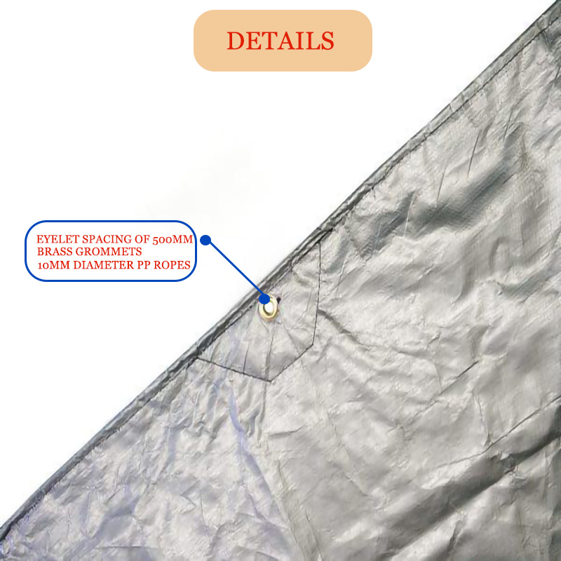 the brass grommets and 10mm diameter PP ropes-detail picture