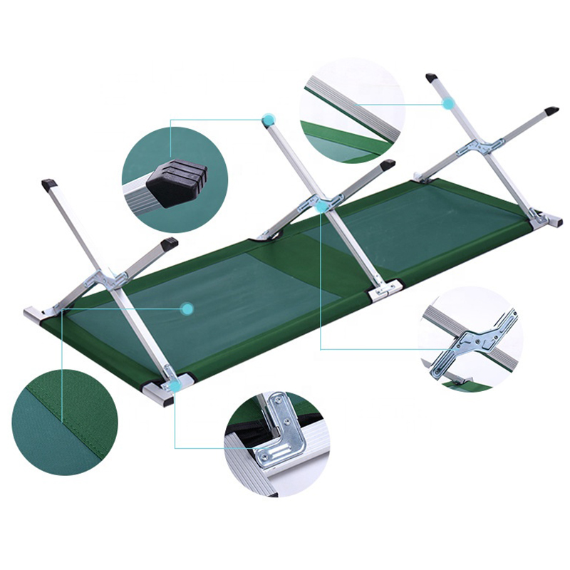 Aluminum Portable Folding Camping Bed Military Tent Cot