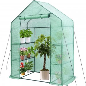3 Tier 4 Wired Shelves Indoor and Outdoor PE Greenhouse for Garden/Patio/Backyard/Balcony