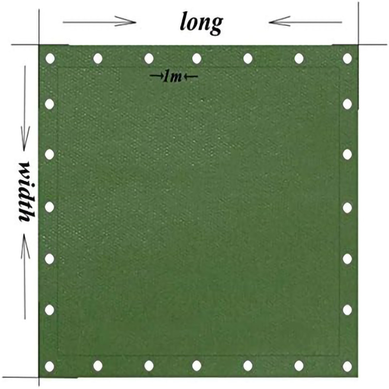 600gsm Fire Retardant PVC Tarpaulin Supplier-dimension