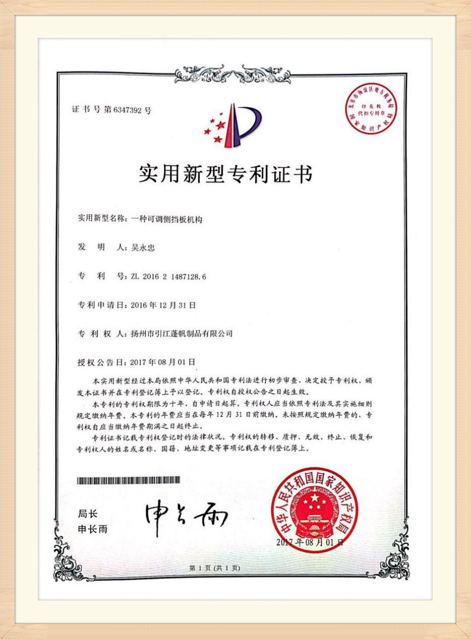 Patent certificate (11)