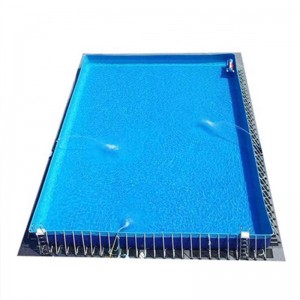 Above Ground Rectangular Metal Frame Swimming Pool Manufacturer