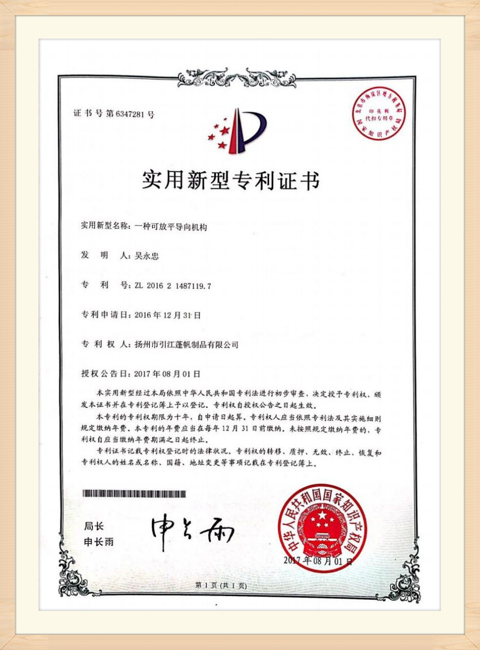 Patent certificate (13)
