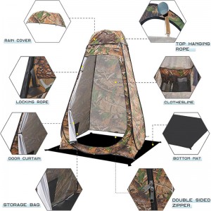 Wholesale Portable Camping Privacy Changing Shelter With Storage Bag For Outdoor Shower Wholesale Portable Camping Privacy Changing Shelter With Storage Bag For Outdoor Shower-Accessories 1