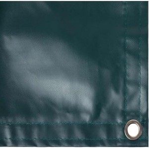 Forest Green Heavy Duty PVC Tarp Heavy Duty PVC Tarp is crafted from 100% PVC coated polyester scrim which is incredibly strong and durable enough for messy, complicated jobs. This tarp is 100% waterproof, puncture-free, and won’t be torn easily.