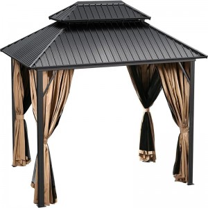 10×12ft Double Roof Hardtop Gazebo Manufacturer
