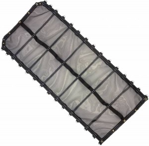 Open Mesh Cable Hauling Wood Chips Sawdust Tarp