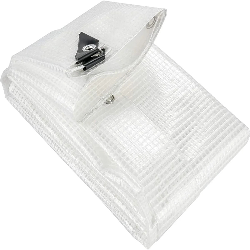 Heavy Duty Reinforcing Clear Mesh Tarpaulin