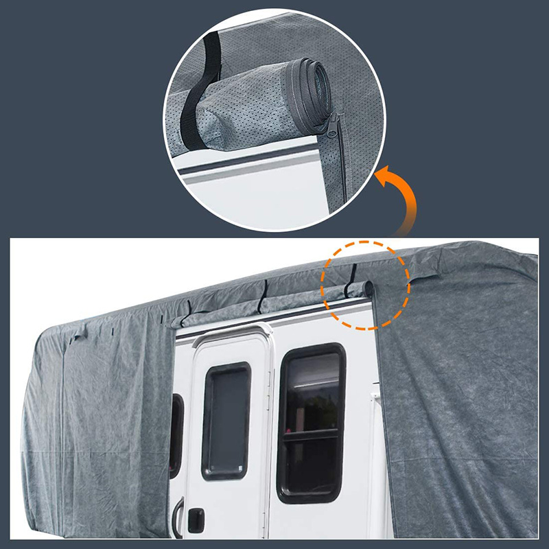 Waterproof Class C Travel Trailer RV cover-details