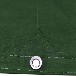10OZ Olive Green Canvas Waterproof Camping Tarp 10OZ Olive Green Canvas Waterproof Camping Tarp (5)