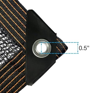 60% Sunblock PE Shade Cloth with Grommets for Garden Sunblock PE Shade Cloth with Grommets for Garden-details