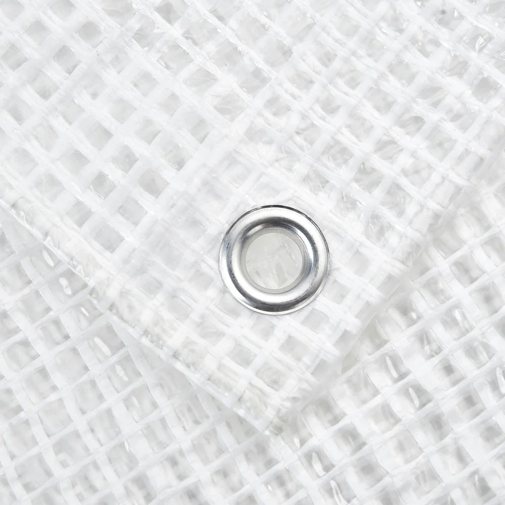 12 ft x 24 ft, 14 mil Heavy Duty Mesh Clear Greenhouse Tarp 12 ft x 24 ft, 14 mil Heavy Duty Mesh Clear Greenhouse Tarp 3