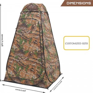 Wholesale Portable Camping Privacy Changing Shelter With Storage Bag For Outdoor Shower Wholesale Portable Camping Privacy Changing Shelter With Storage Bag For Outdoor Shower -Sizes