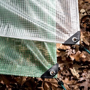 Heavy Duty Reinforcing Clear Mesh Tarpaulin