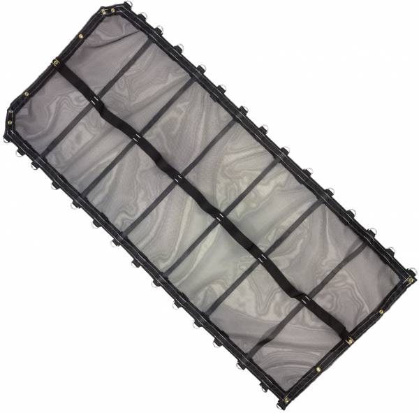 Open Mesh Cable Hauling Wood Chips Sawdust Tarp  1