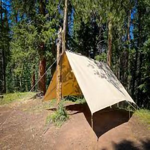 5’ x 7’ 14oz Canvas Tarp canvas tarp-camping