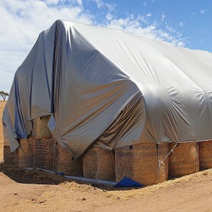 600GSM Heavy Duty PE Coated Hay Tarpaulin for Bales 600GSM Heavy Duty PE Coated Hay Tarpaulin for Bales-application