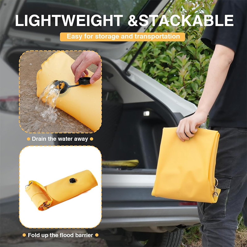 Large 24 ft Reusable Water Flood Barriers  (2)