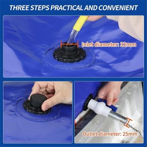 240 L / 63.4gal Large Capacity Foldable Water Storage Bag Large Capacity Foldable Water Storage Bag   