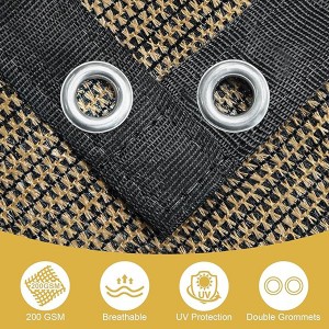 HDPE Durable Sunshade Cloth with Grommets for Outdoor Activities HDPE Durable Sunshade Cloth with Grommets